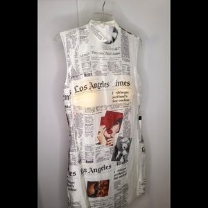 MacDuggal Newspaper Dress